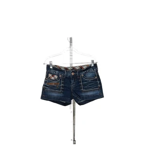 GUESS Women's Blue Sailor Shorts - Size 27 - Picture 1 of 4