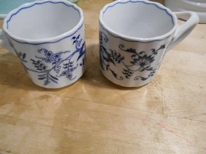 2 BLUE DANUBE Pattern Coffee Mugs 8161 - Picture 1 of 5
