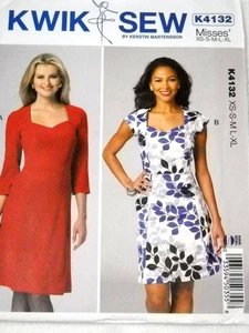 Kwik Sew 4132 Kleider mit Ärmelvariationen Misses Gr. XS-XL Schnittmuster - Bild 1 von 2