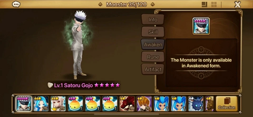 ⭐Summoners War  Light Satoru Gojo ⭐ +40LD +230 11 Years +1.000 Scrolls (GLOBAL) - Image 1 of 1