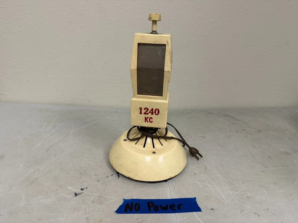 VTG 1950 s PROMOTIONAL KTTN 1240 KANSAS CITY RADIO STATION MICROPHONE - Image 1 of 4
