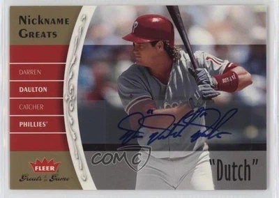 Fleer Greats of the Game 2006 apodo Greats Auto Darren Daulton #NG-DD automático Foto 1 de 2