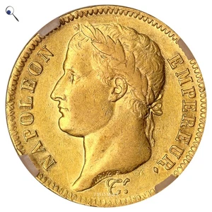 Monnaie France - Napoléon Ier - 40 Francs Or - 1813 A Paris - Geni AU 55 - Imagen 1 de 2
