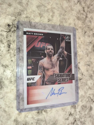 2022 Panini Donruss Optic UFC - Signature Series #SS-MBR Matt Brown - Image 1 of 2