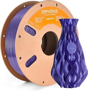 Filamento PLA brillo púrpura para impresora 3D, 1,75 mm +/-0,03 mm, 1 kg (2,2 libras)/pool - Imagen 1 de 4
