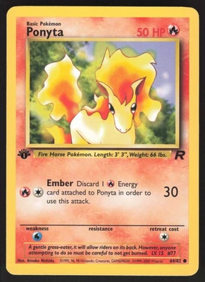 Ponyta 64/82 Non-holo Common Team Rocket LP - Image 1 of 2