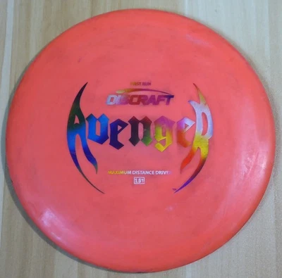 Discraft Avenger First Run PFN (168g) - Rare 2005 Rainbow Stamp Disc Golf Driver - Image 1 of 4