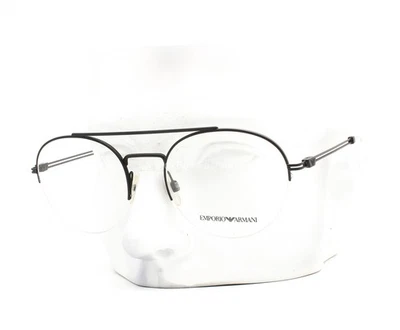 Anteojos Emporio Armani EA1088 3001 media montura negro mate 53 mm sin estuche Foto 1 de 4