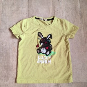 BKYS LUCKY CHARM BOO BOO BUNNY COTTON BLEND T SHIRT SIZE 4 Boys - Picture 1 of 6