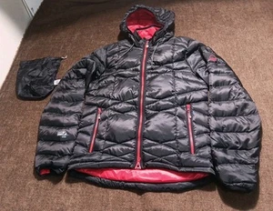 Sierra Designs 600 Dri Down Small Tov Jacket In Black & Red With Bag - Picture 1 of 24