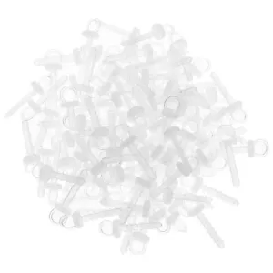 100pcs Round Christmas Ornament Caps Plastic Christmas Ornament Hangers Caps... - Picture 1 of 9