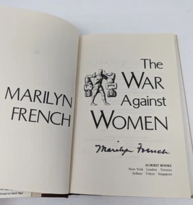 Der Krieg gegen Frauen von Marilyn Französisch SIGNIERT (1. Aufl./2. Druck 1992, H/Cover) - Bild 1 von 4