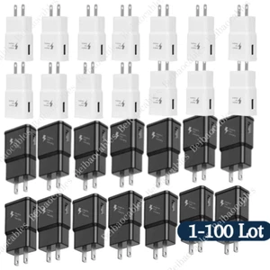 Wholesale Bulk Adaptive Fast USB Wall Charger US Block Power Adapter For Samsung - Picture 1 of 28