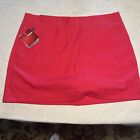 Grand Slam Coral Color Tennis Skort With Pockets Size 14 NWT