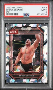 Panini Prizm UFC #143 2023 Brock Lesnar Ice PSA 9 - Imagen 1 de 2