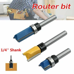 3Pcs 1/4'' Shank Top Bearing Flush Trim Pattern Router Bit Set Milling Cutter - Picture 1 of 11