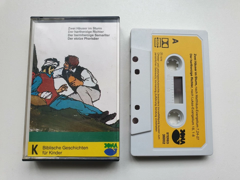 Sturm/Ritter/Samariter/Pharisäer Biblische Geschichten JONA Kassette MC  - Bild 1 von 1