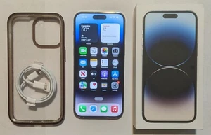 Excellent Apple iPhone 14 Pro Max 128GB UNLOCKED SILVER T-Mobile AT&T Verizon - Afbeelding 1 van 3