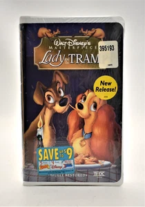 New Lady and the Tramp Walt Disney Masterpiece Collection Fully Restored Tape - Picture 1 of 6