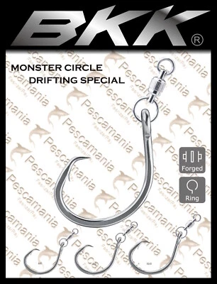 Amo BKK Monster Circle Drifting Special forgiato occhiello girella mis.6/0-10/0 - Immagine 1 di 4