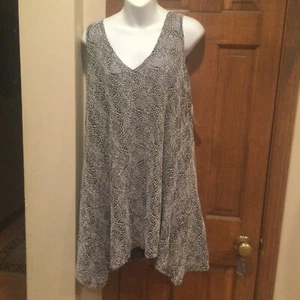 J. Valdi Scoop Neck Swim Cover Up Dress Size X-Large Vacation Resort Lightweight - Picture 1 of 10