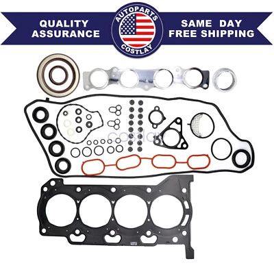Подходит для комплекта прокладок головки 2010 2011 2012 2013 14 Lexus Toyota Prius 1,8 л L4 DOHC 16 В - Изображение 1 из 4