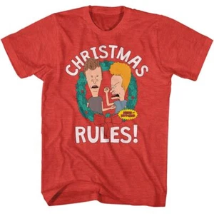 Beavis And Butthead Christmas Rules TV Shirt - Picture 1 of 3