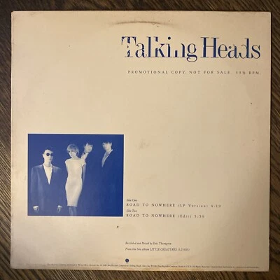 Talking Heads Road To Nowhere PROMO Vinyl LP Orig Record VG - Image 1 of 4
