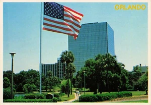 Postcard Scene of Downtown Orlando The City Beautiful in Central Florida - Picture 1 of 2