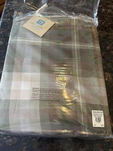 New Pottery Barn Teen Parker Plaid Xl Twin Duvet Cover Bed in A Bag Brown Green - Picture 1 of 4