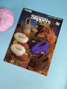 Leisure Arts Crocheted Slippers For Women And Children 1981 - Picture 1 of 5