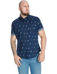johnny bigg Flamingo print button up shirt LT Large Tall B357 - Picture 1 of 2