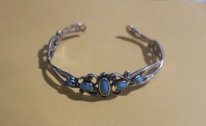 Wonderful  Relios Inc-Carolyn Pollack 925 and Turquoise Cuff Bracelet - Picture 1 of 20