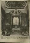 1956 Photo Presse Intérieur de la Chapelle Saint Jean Baptiste à Monaco - tuw01638