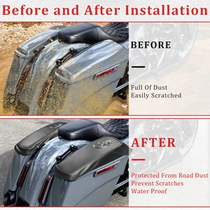 Saddlebag Lids Covers Fit For Harley CVO Road Street Glide 2014-2021 - Picture 1 of 14