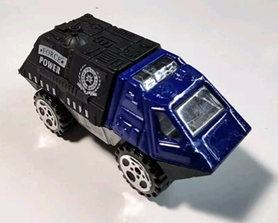 Unbranded Blue Armored Response Vehicle 1/64 Diecast/Plastic Police Force Power Foto 1 de 4