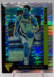 2020-21 Panini Flux Silver Pulsar Prizm #67 Malcolm Brogdon Indiana Pacers