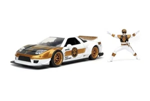 Jada Toys Power Rangers White Ranger And 2002 Honda NSX Type-R 1:24 Diecast NEW - Picture 1 of 2