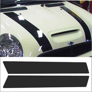 EINFARBIGE KAPETENSTREIFEN FÜR BMW MINI (Streifen/Aufkleber/Aufkleber/Grafik)