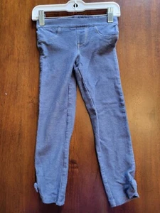 Girls Gymboree Denim Leggings With Bows Size 5 - Picture 1 of 5