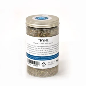 Chopped Dried Thyme 75g - Selected for the Best Quality in a Refillable Pot. - Picture 1 of 5