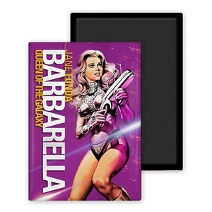 Barbarella 1968 Version 3 Filmplakat Kino-Magnet personalisiert 54x78mm - Bild 1 von 8