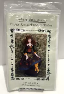 Muñeca Barbara Willis Designs Froggy Kisses Princely Wishes 23" patrón de colección 1998 - Imagen 1 de 7