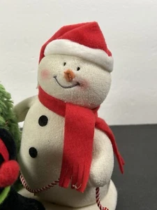 Hallmark Jingle Pals Very Merry Trio Pupazzo di Neve Pinguino Albero di Natale NON FUNZIONANTE - Foto 1 di 23