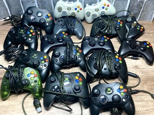 Xbox Official Genuine OEM Controller Lot For Parts 16 READ THE DESCRIPTION - Picture 1 of 13