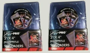 50 x NEW Ultra Pro Clear Mixed Title Toploaders 3 x 4" Card Holders 15168 Rookie - Picture 1 of 5