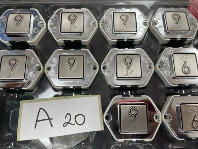 5 PCS DEWHURST No.9 Elevator Push Button C2US 24V - Image 1 of 3