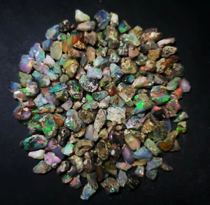 Natural Good Quality Ethiopian Opal Loose Gemstone Rough Lot - Picture 1 of 2