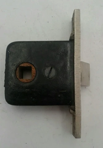 Antique Small Mortise Lock Door Hardware Nickel Face Plate Cover