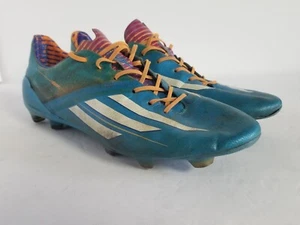 Adidas F50 Adizero D67203 Blue Outdoor Soccer Shoes Men's Size 10 - Picture 1 of 15